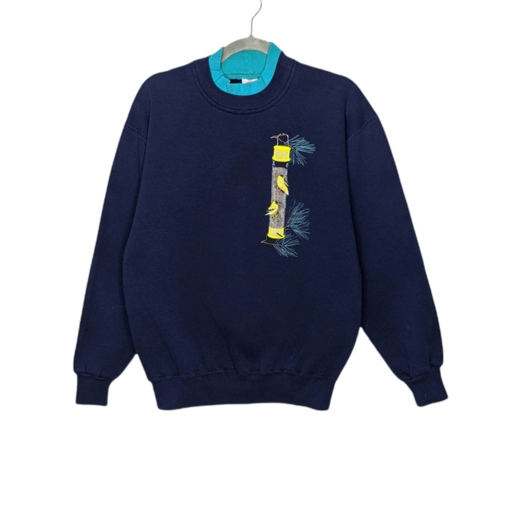 Vintage Bird Grandma Cottagecore Nature Outdoors Crewneck Sweatshirt VTG GMA